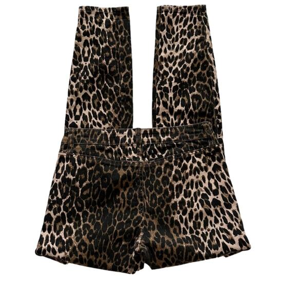 Ashley Mason Pants Leopard Cheetah Animal Print Cargo Skinny Pants Junior 7 - Picture 9 of 12